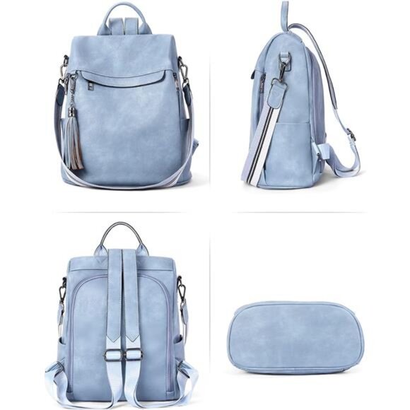 Backpack Purse for Women,PU Leather AntiTheft TravelBackpack Purse Shoulder Bags main image 5